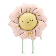 Folioilmapallo Kukka jaloilla Vaaleanpunainen