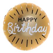 Folioilmapallo Happy Birthday Kulta