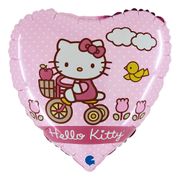 Folieballon Hjerte Hello Kitty