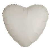 Folioilmapallo Sydän Metallic Valkoinen