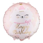 Folieballong Katt Happy Birthday