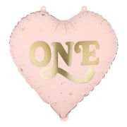 Folieballong One Ljusrosa