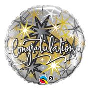 Folieballong Rund Congratulations