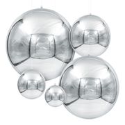 Folieballong Speilball Sølv 3-pakning