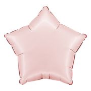 Folieballong Stjerne Satin Pastel Rosa