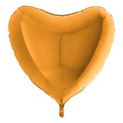 Folieballong Stort Hjerte Gull