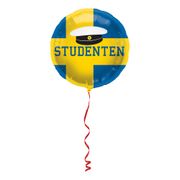 Folieballong Studenten Blå/Gul