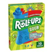 Fruit Roll-Ups Sour Blue Raspberry Berry Punch