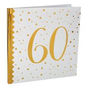 Gästbok 60 Vit/Guld