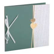 Gästbok Hjärta Dusty Green