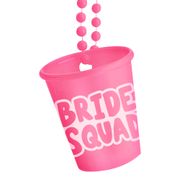 Halsband med Shotglas Bride Squad