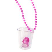 Halsband med Shotglas Rosa Penis
