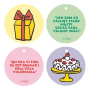 Hängetiketter Pippi Långstrump