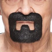 Håndværker Moustache Sort