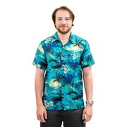 Hawaiiskjorta Herr Turkos
