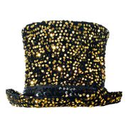 Höghatt med Paljetter Guld