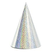 holographic-party-hats-silver-16cm-1ctn50pkt-1pkt6pc-81066-1