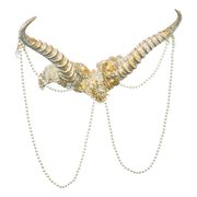 Horn med strass gull