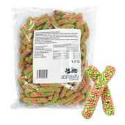 Jellioo Geeks Worms Green & Pink Storpack
