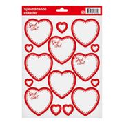 Jouluetiketit Sydämet