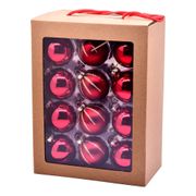 Joulukuusenpallot Punainen Mix