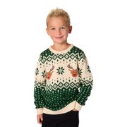 Juletrøje Retro Grøn til Børn