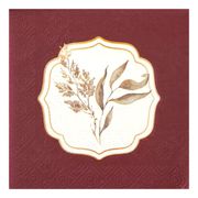 Kaffeservetter Hagtorn Mörkröd