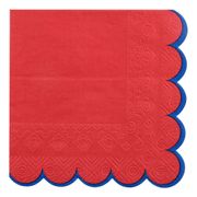 Kaffeservetter Röd/Blå