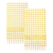 Keittiöpyyhkeet Bistro Keltaiset/Valkoiset