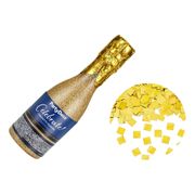 Konfettikanon Champagneflaska Guld