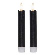LED Antikljus Korta Rustic Svart