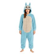 Lulu Monster Blå Onesie Dam Maskeraddräkt