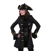 Keskiaikainen Naisten Musta Kappa Deluxe