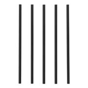 Milkshakesugerør i plast sort