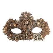 Ögonmask med Strass Brons