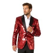 OppoSuits Paljettblazer Brilliant Rød