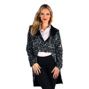 Paljettfrack Dam Svart/Silver Deluxe