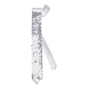 Paljettslips Silver