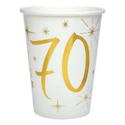 Pappersmuggar 70 Guld/Vit