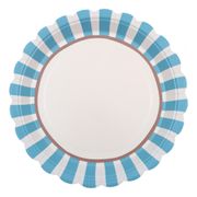 Papperstallrikar Blå/Brun