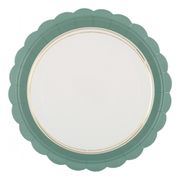 Papperstallrikar Dusty Green