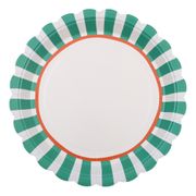 Papperstallrikar Grön/Orange
