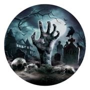 Paptallerkener Halloween Kirkegård