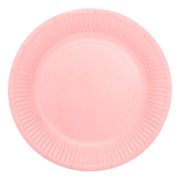 Papptallerken Lysrosa