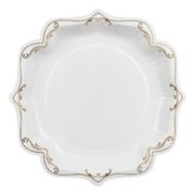 Ornamenttipahvilautaset Kulta/Valkoinen