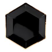 papperstallrikar-svart-guldkant-hexagon-celebrate-1