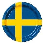 Papperstallrikar Svenska Flaggan