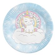 Papperstallrikar Unicorn