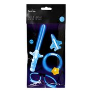 Party Set Glow in the Dark Sininen