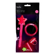 Party Set Glow in the Dark Röd